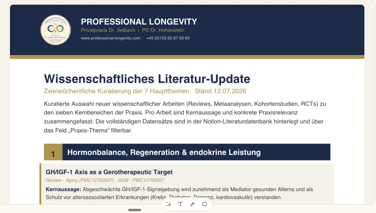 Wissenschaftliches Literatur-Update