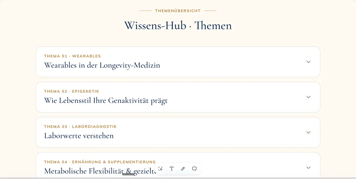Wissens-Hub Themenübersicht
